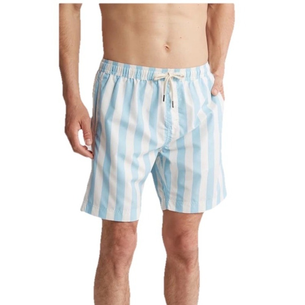 Nordstrom‎ Mens Swim Trunks XS Blue White Classic Stripe Ocean Surf Pool
Beach